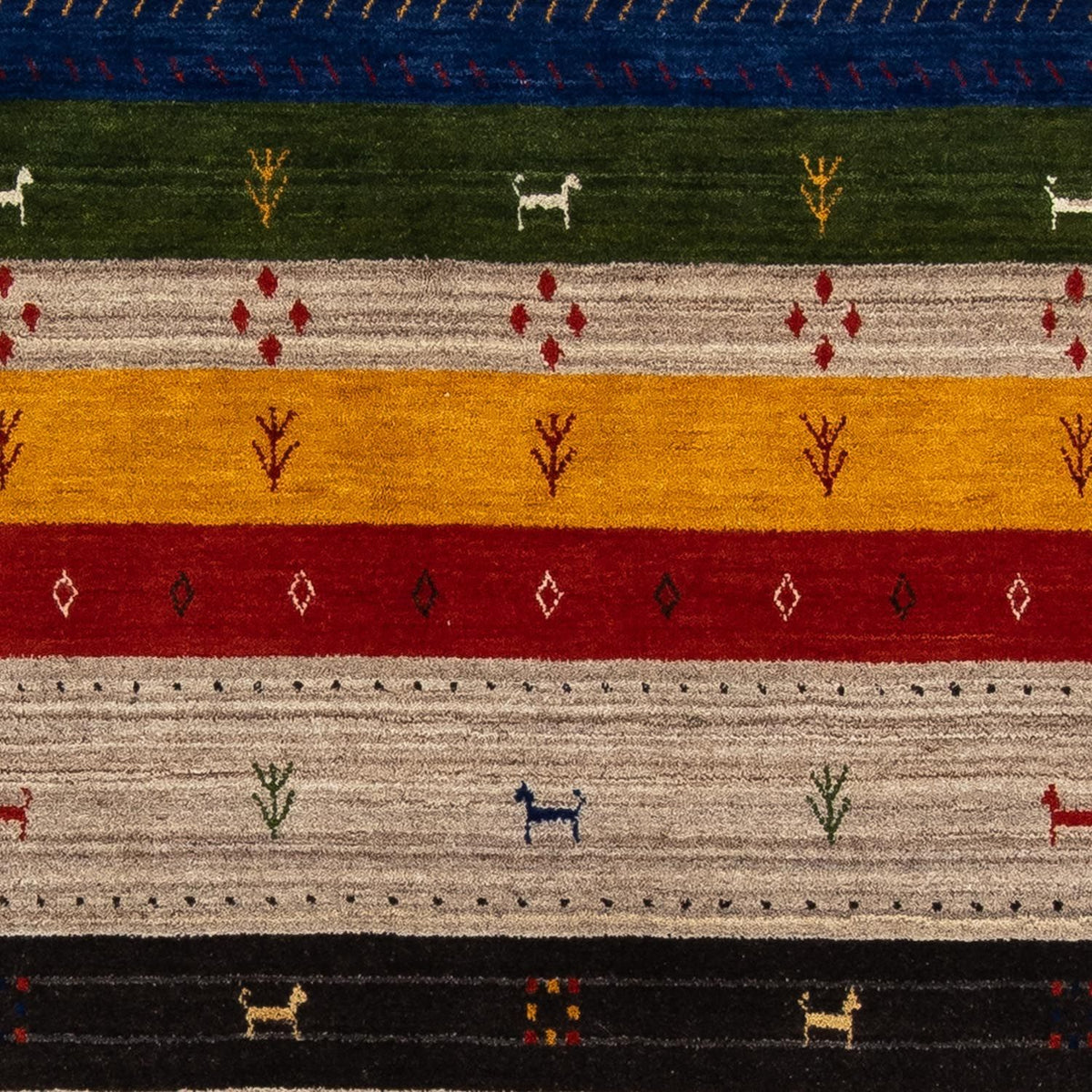 Tappeto Gabbeh - Loribaft Persero - 202 x 142 cm - multicolore