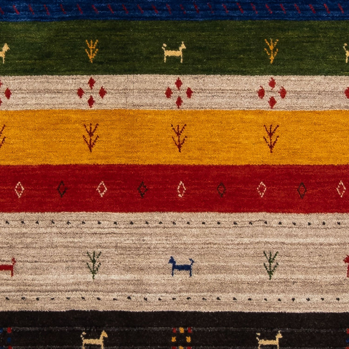 Tappeto Gabbeh - Loribaft Persero - 202 x 143 cm - multicolore