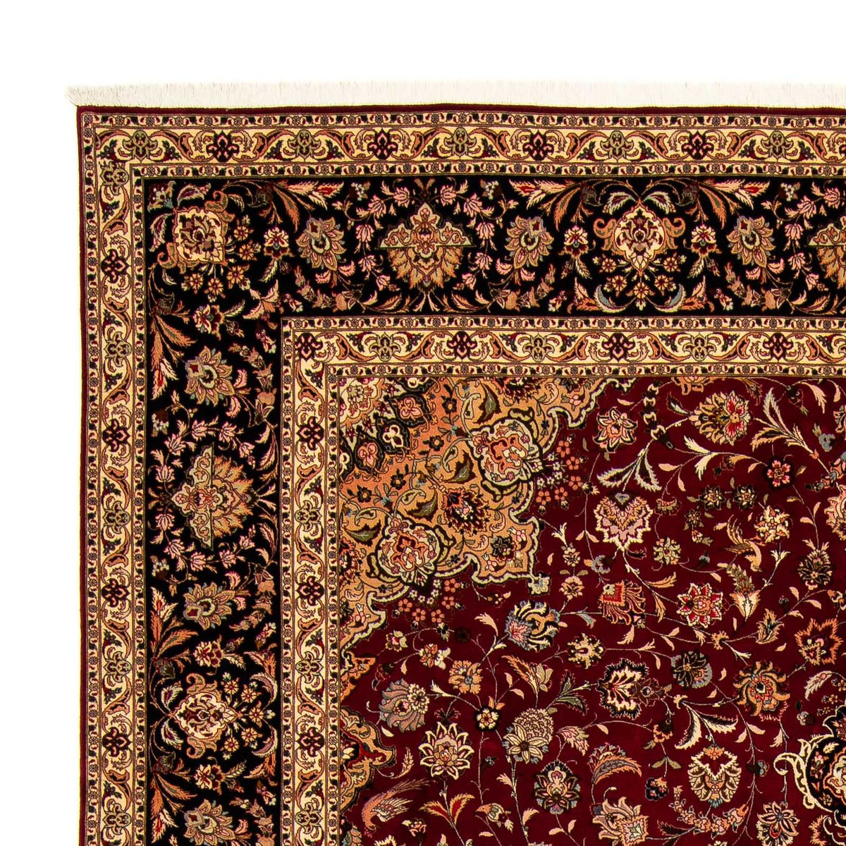Tappeto Persero - Tabriz - Reale - 393 x 298 cm - rosso scuro