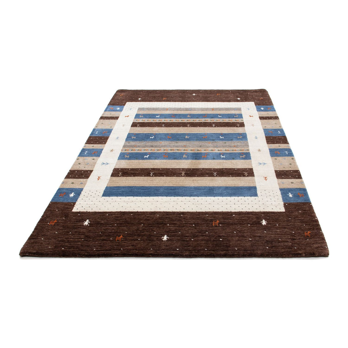 Tappeto Gabbeh - Loribaft Persero - 206 x 141 cm - marrone