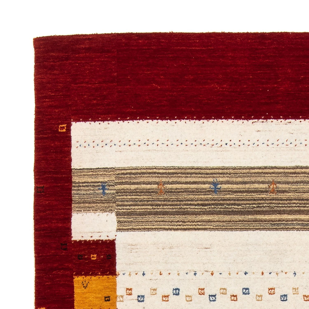 Tappeto Gabbeh - Loribaft Persero - 205 x 142 cm - marrone scuro