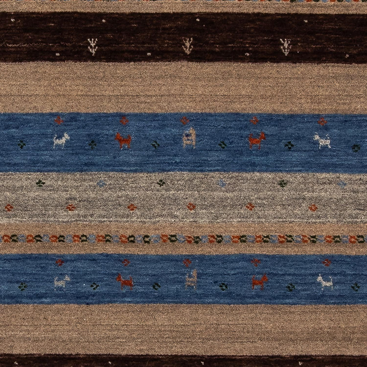 Tappeto Gabbeh - Loribaft Persero - 204 x 142 cm - blu scuro