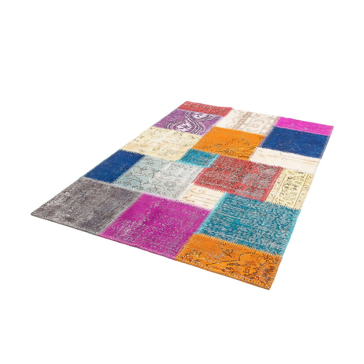 Tappeto Patchwork - 185 x 123 cm - multicolore