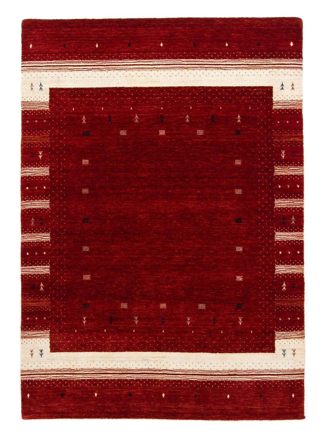 Tappeto Gabbeh - Loribaft Persero - 203 x 141 cm - rosso