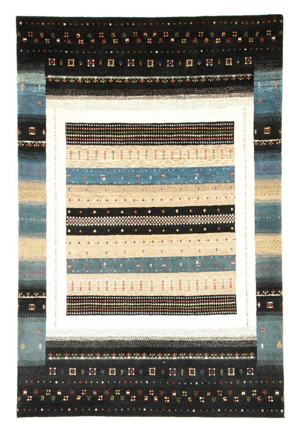 Tappeto Gabbeh - Loribaft Persero - 243 x 169 cm - multicolore