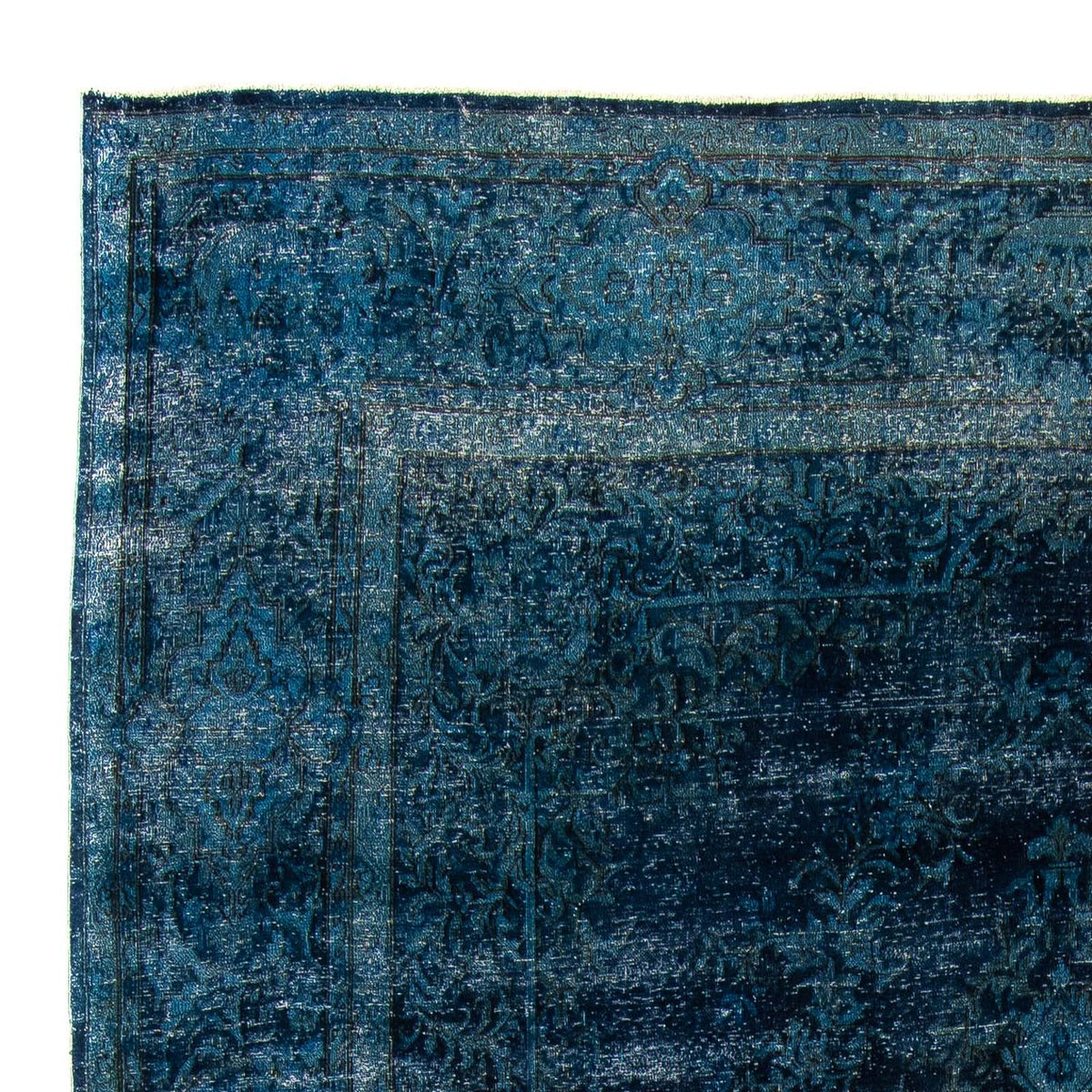 Tappeto vintage - 384 x 293 cm - blu scuro