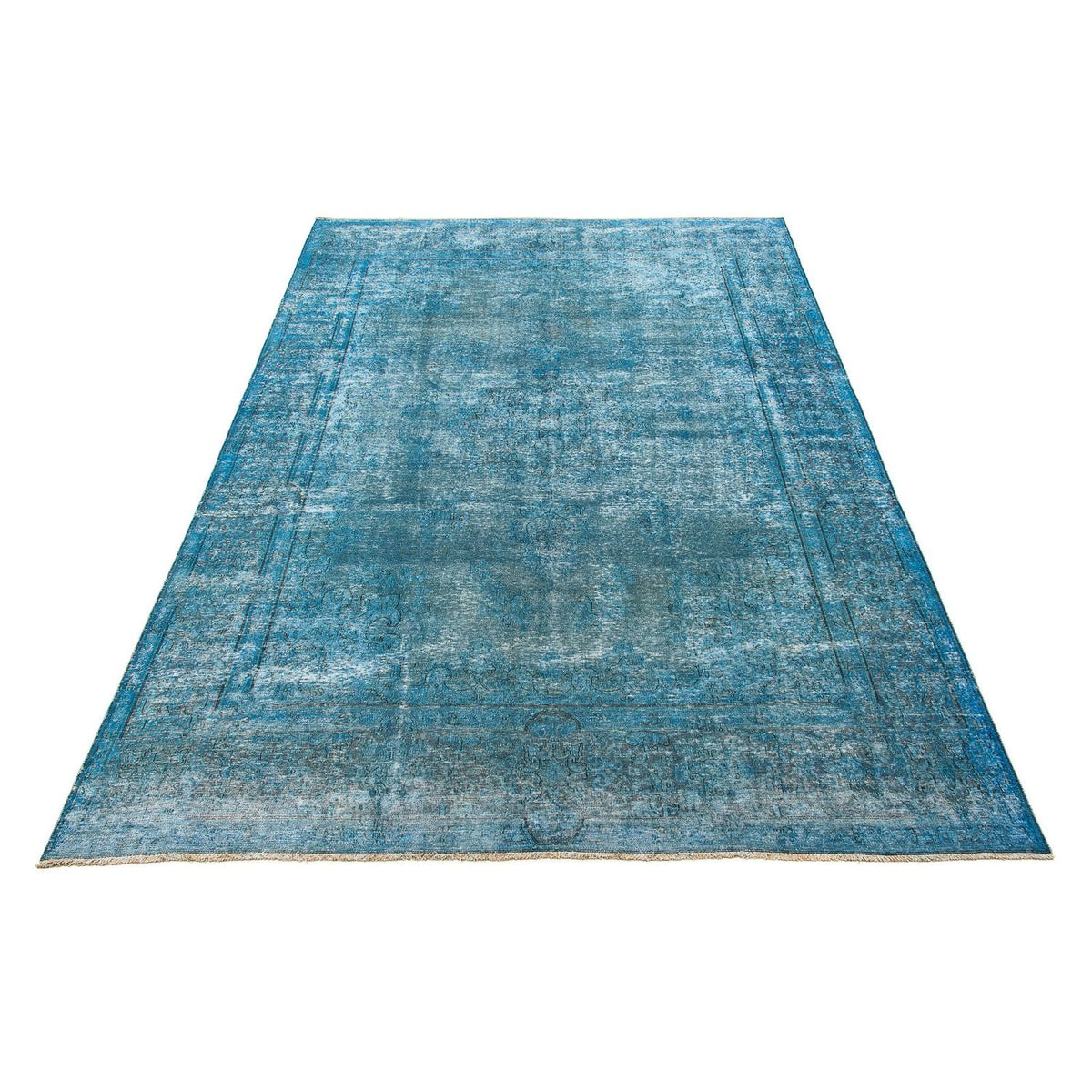 Tappeto vintage - 404 x 290 cm - blu scuro
