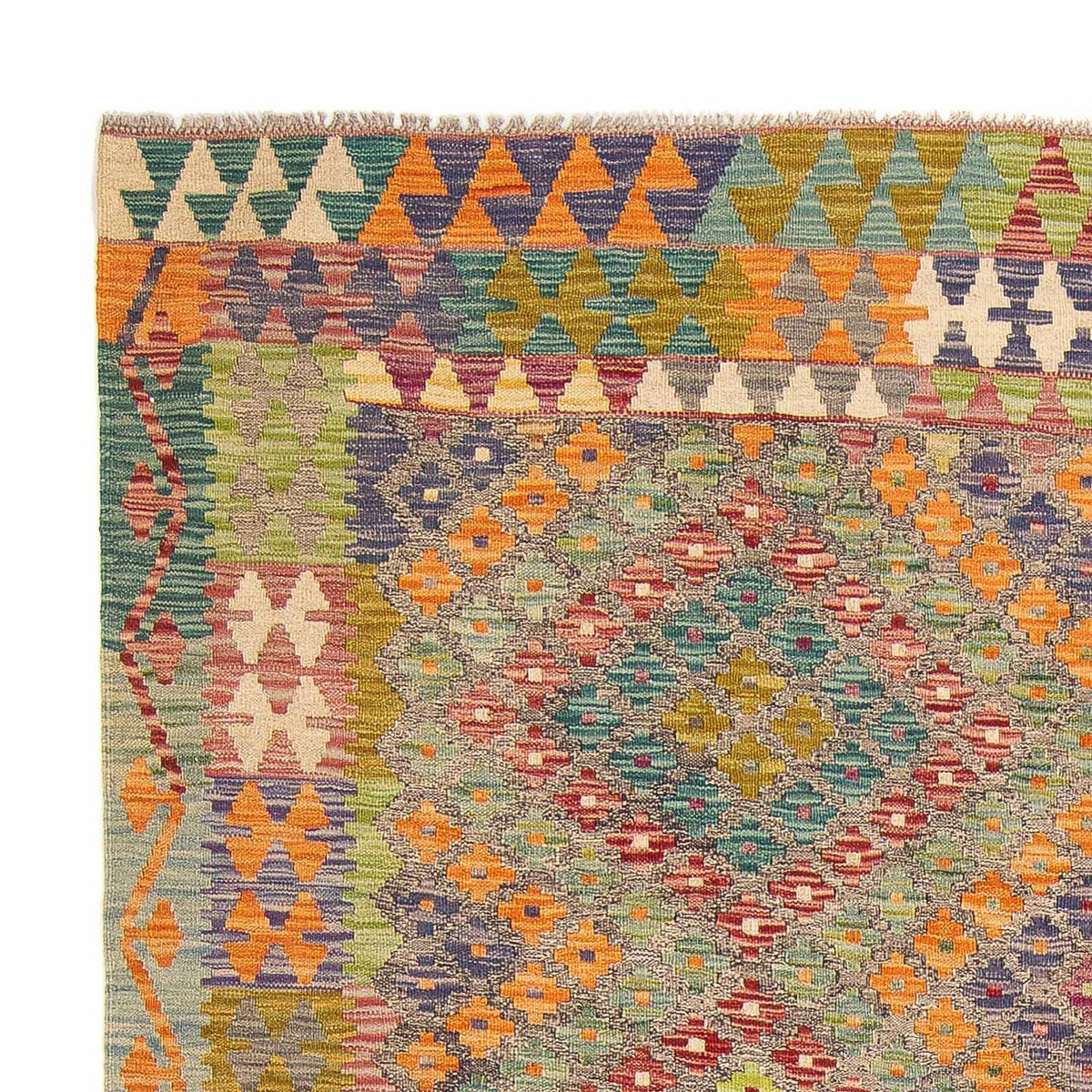 Tappeto Kelim - Splash - 241 x 202 cm - multicolore