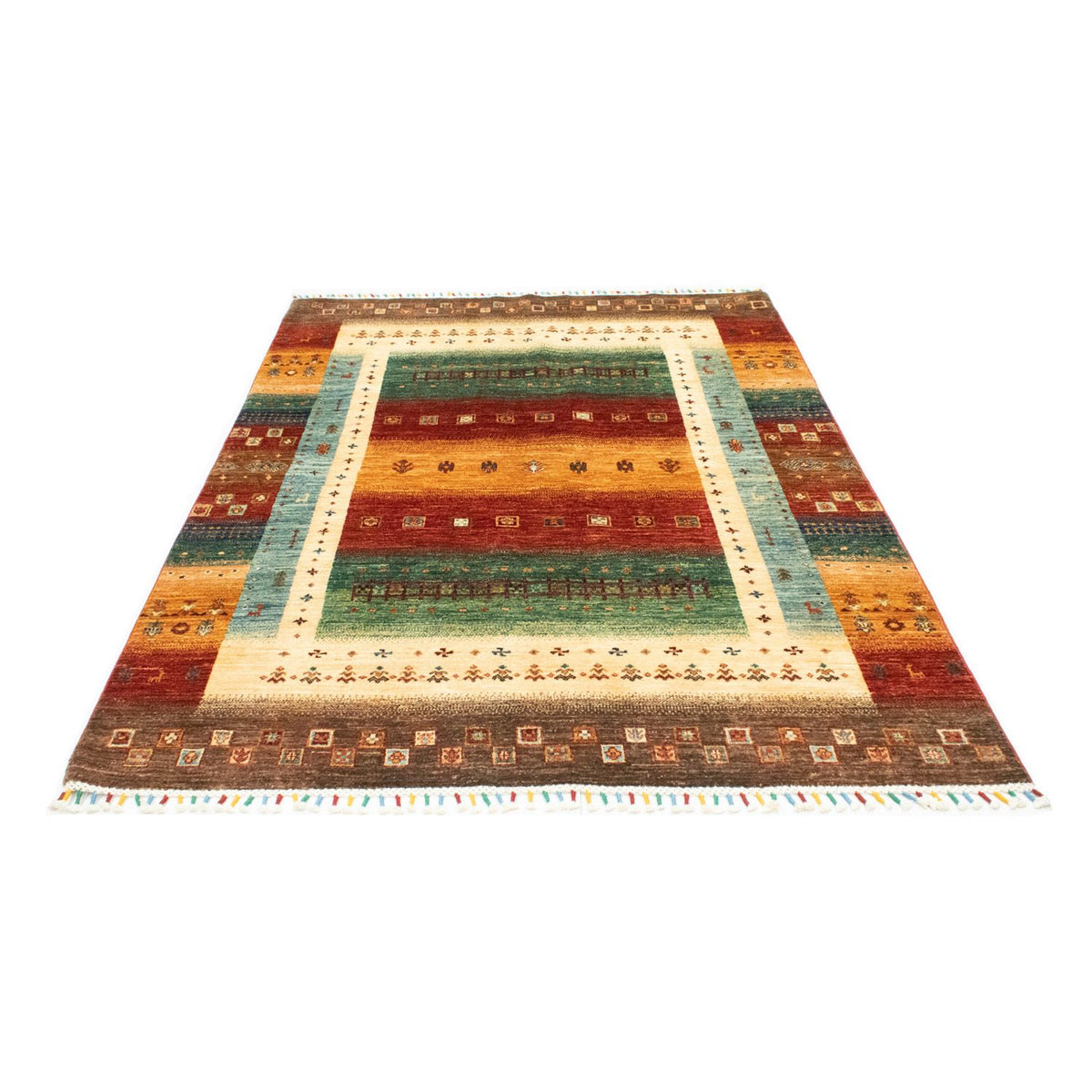 Tappeto Gabbeh - Loribaft Persero - 214 x 152 cm - multicolore