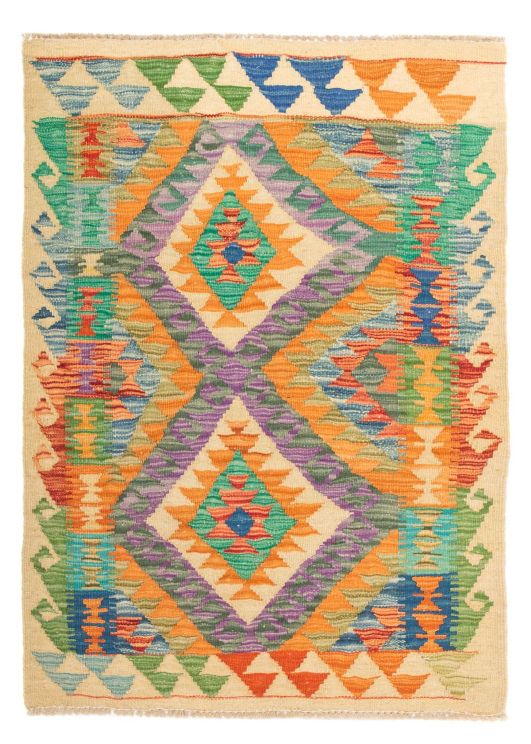 Tappeto Kelim - Splash - 125 x 80 cm - multicolore