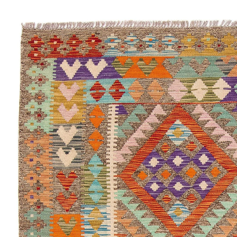 Tappeto Kelim - Splash - 194 x 154 cm - multicolore