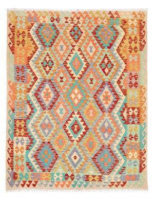 Tappeto Kelim - Splash - 193 x 158 cm - multicolore