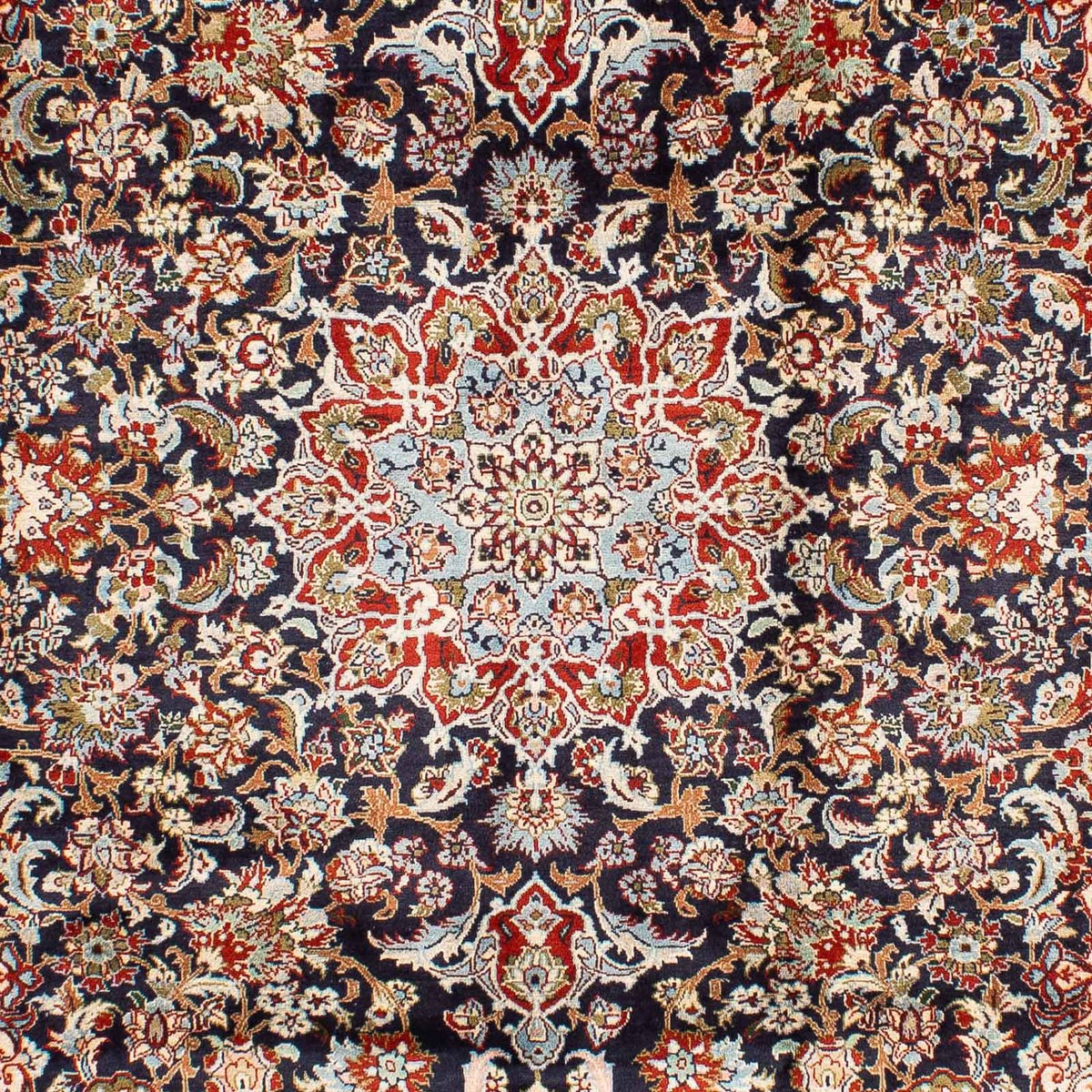 Tappeto Persero - Keshan - 299 x 205 cm - blu scuro