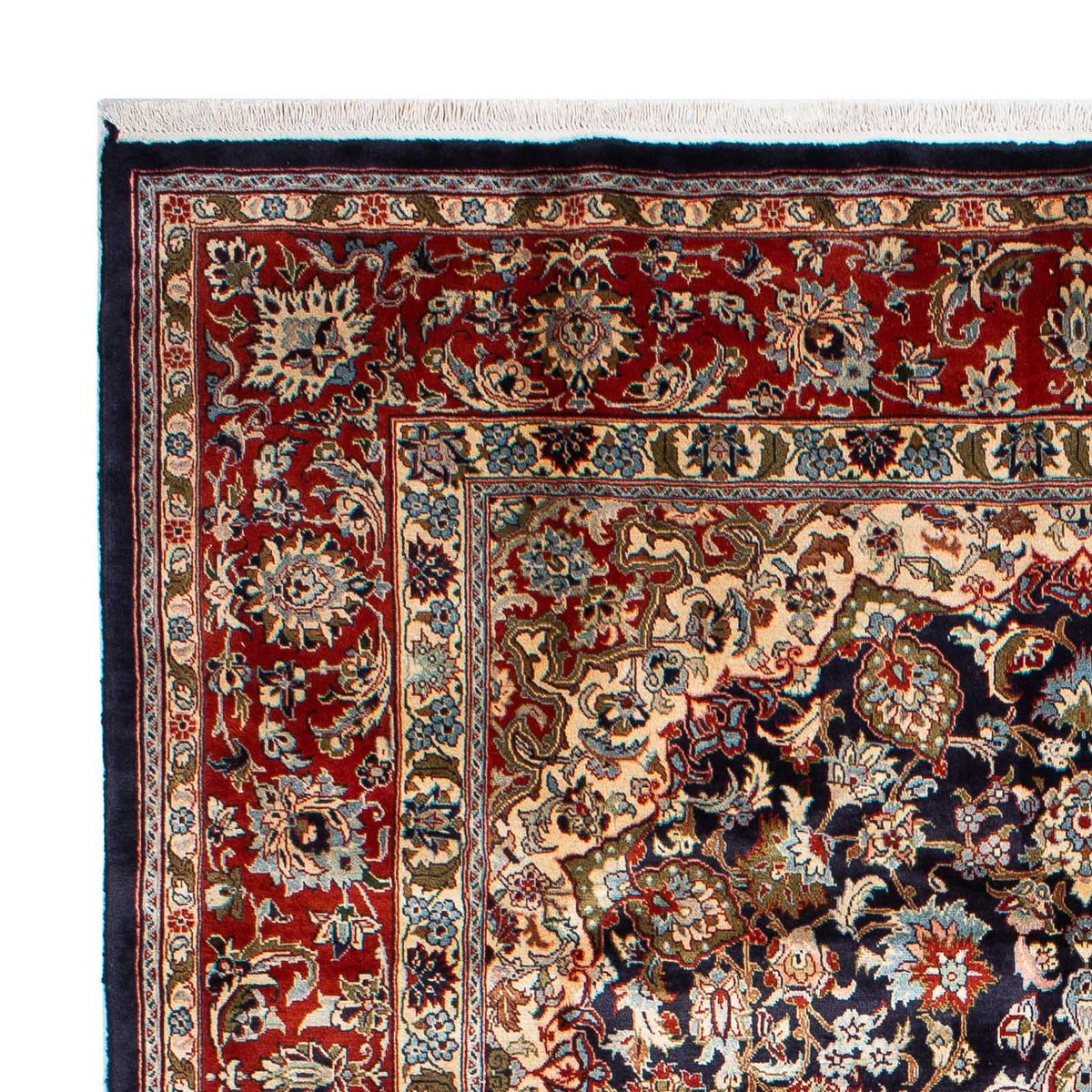 Tappeto Persero - Keshan - 299 x 205 cm - blu scuro