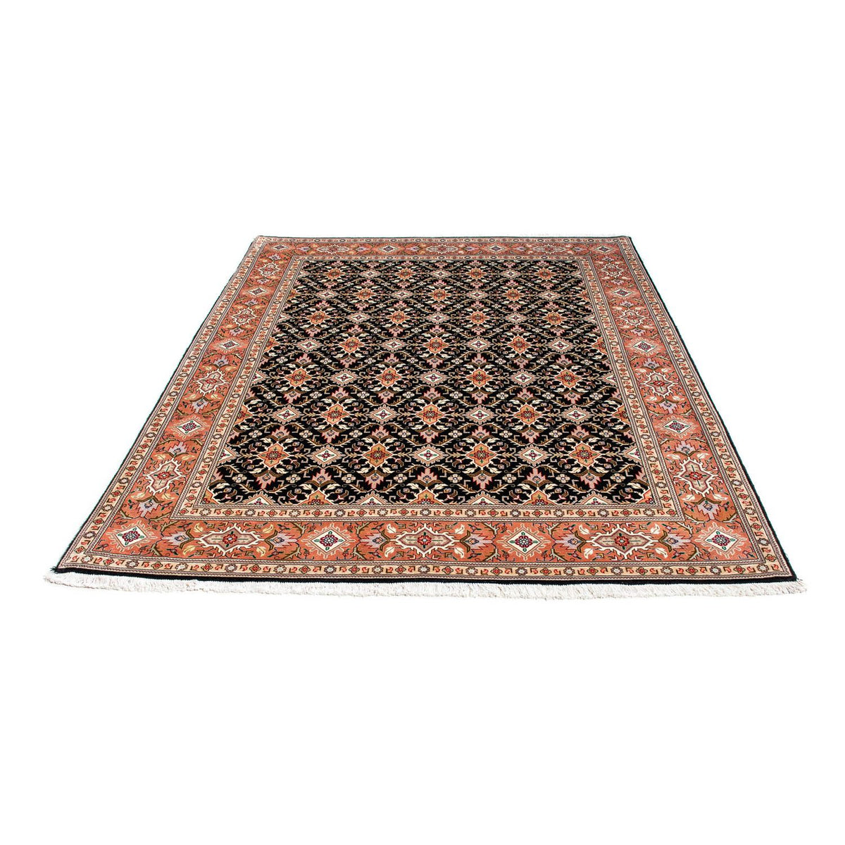 Tappeto Persero - Tabriz - Premio - 205 x 154 cm - blu scuro