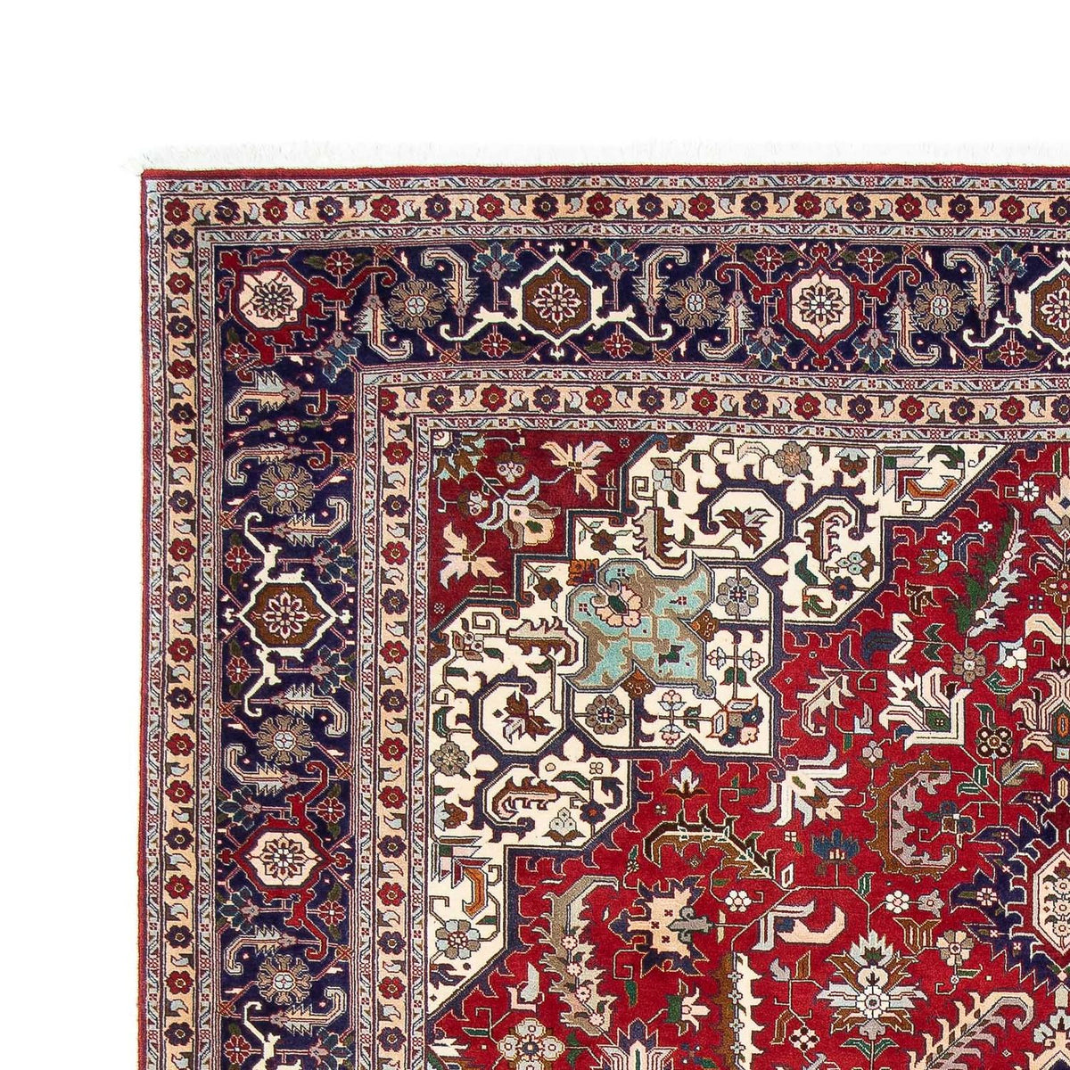Tappeto Persero - Tabriz - Reale - 297 x 204 cm - rosso scuro