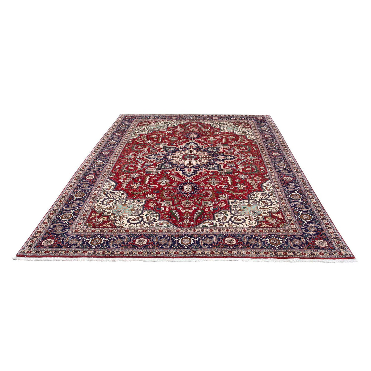 Tappeto Persero - Tabriz - Reale - 297 x 204 cm - rosso scuro