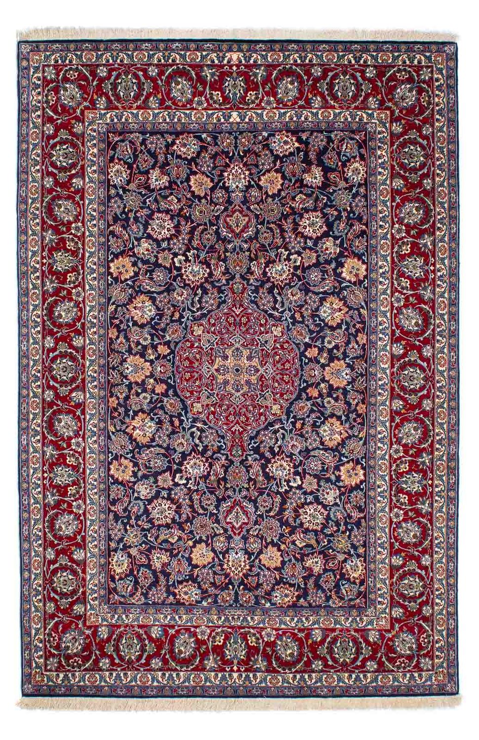 Tappeto Persero - Isfahan - Premio - 238 x 171 cm - blu scuro