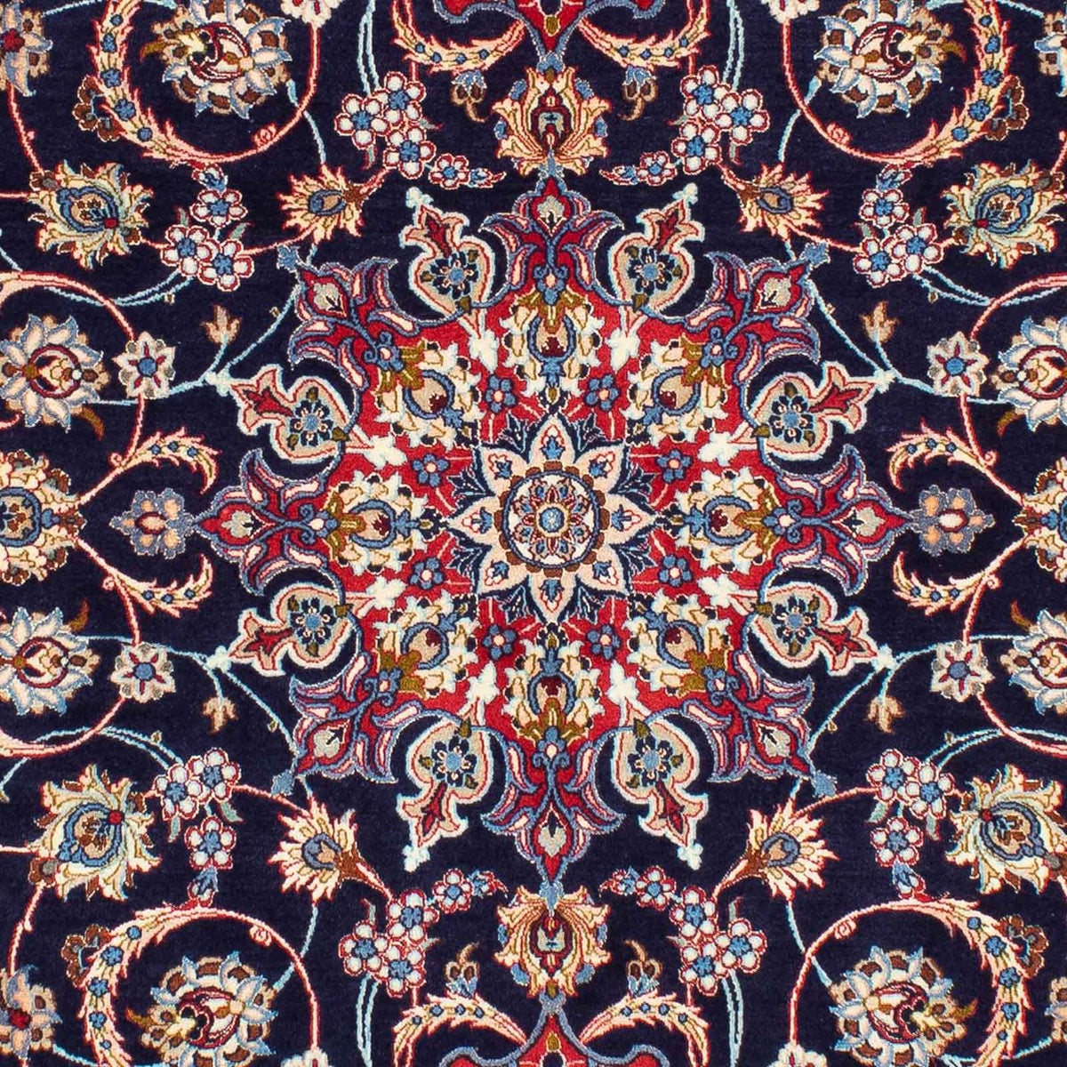 Tappeto Persero - Isfahan - Premio - 233 x 155 cm - blu scuro