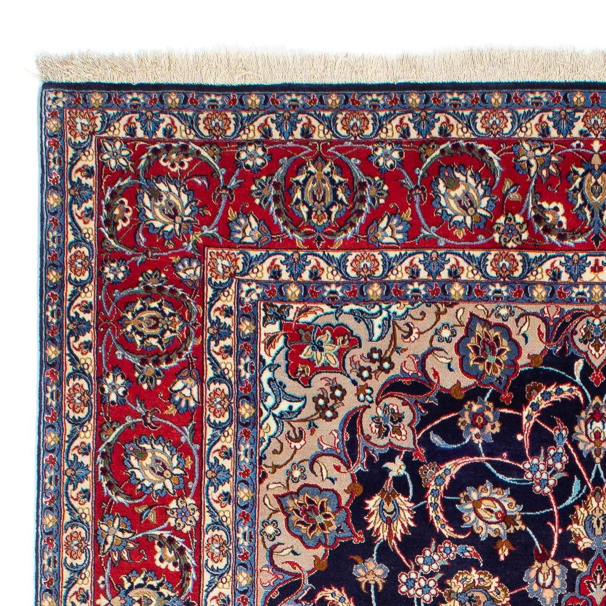 Tappeto Persero - Isfahan - Premio - 233 x 155 cm - blu scuro