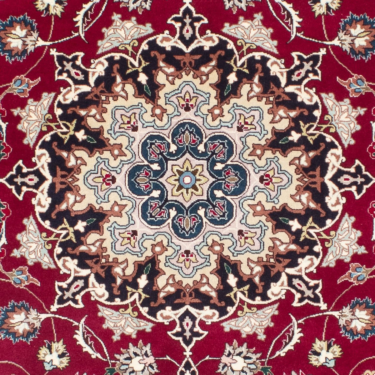 Tappeto Persero - Tabriz - Reale - 197 x 153 cm - rosso scuro