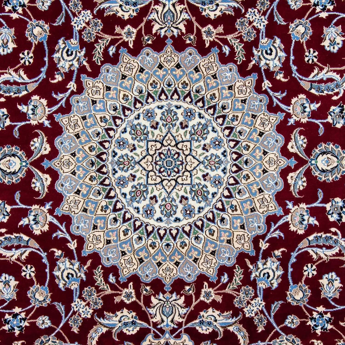 Tappeto Persero - Nain - Reale - 298 x 206 cm - rosso scuro