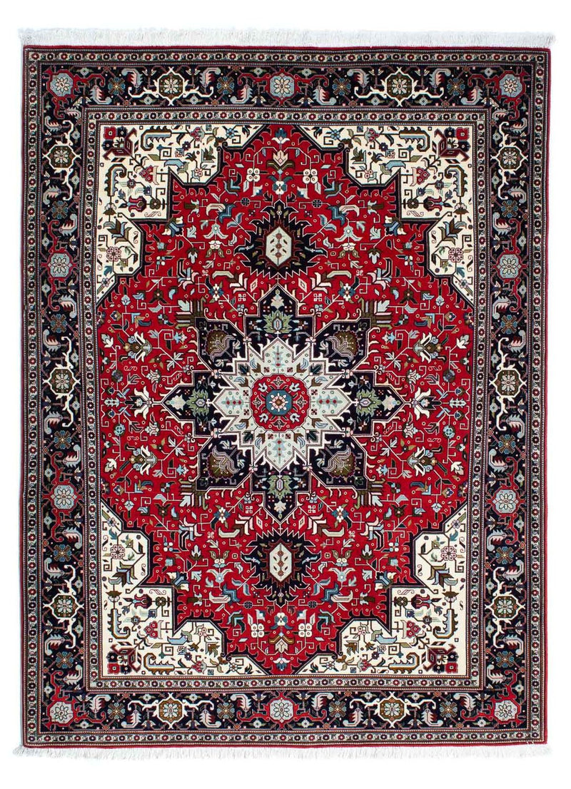 Tappeto Persero - Tabriz - Reale - 212 x 154 cm - rosso scuro