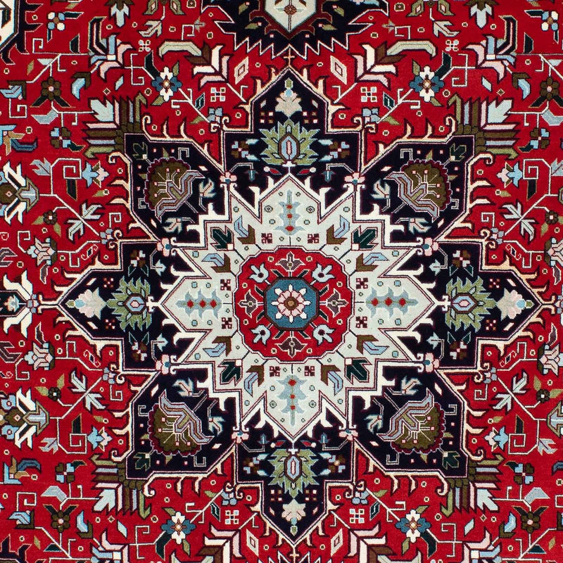 Tappeto Persero - Tabriz - Reale - 212 x 154 cm - rosso scuro