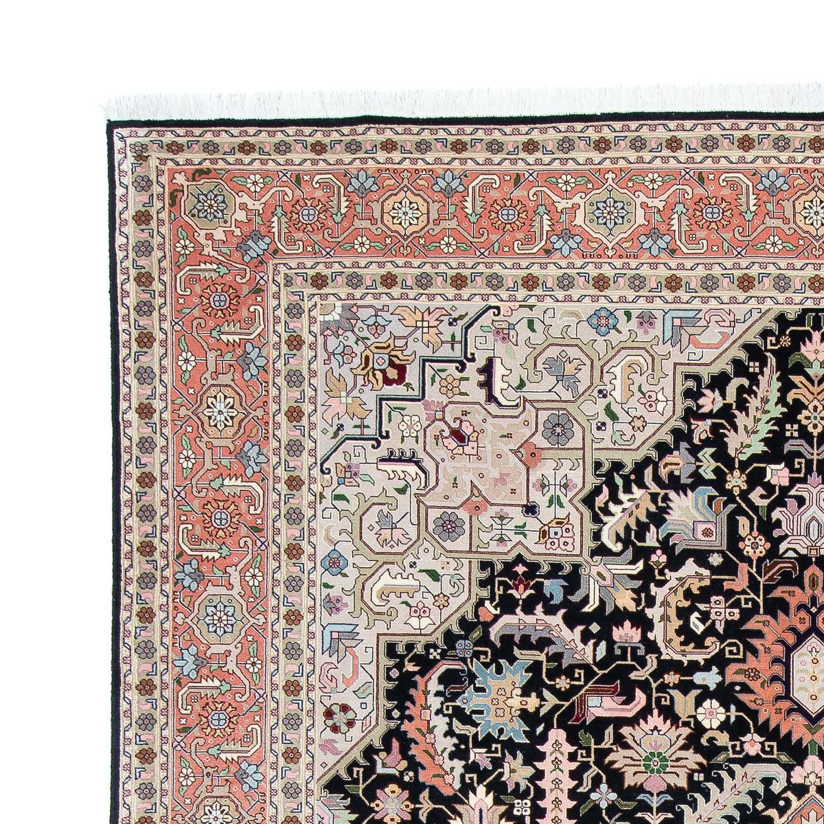 Tappeto Persero - Tabriz - Reale - 300 x 204 cm - blu scuro