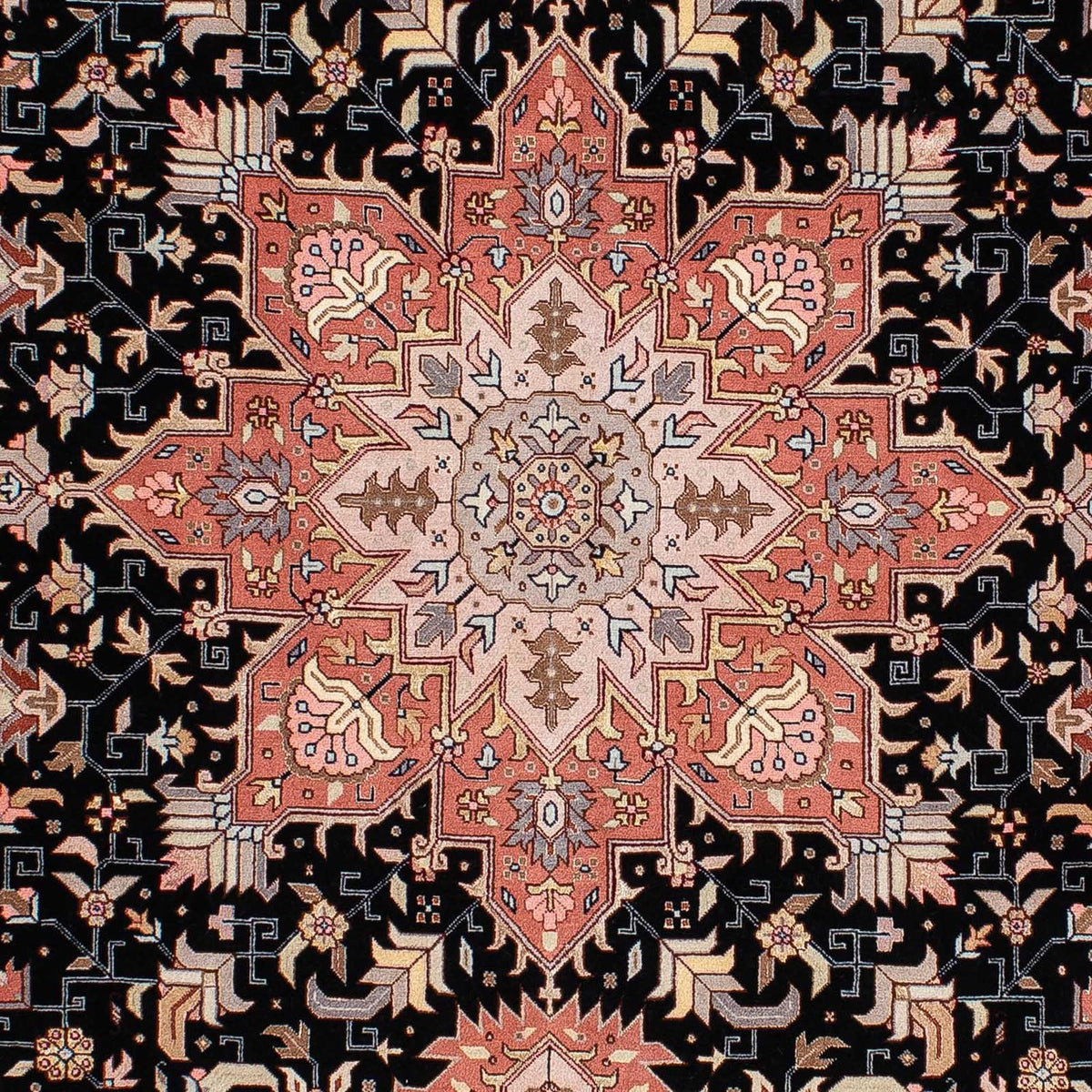 Tappeto Persero - Tabriz - Reale - 214 x 151 cm - blu scuro