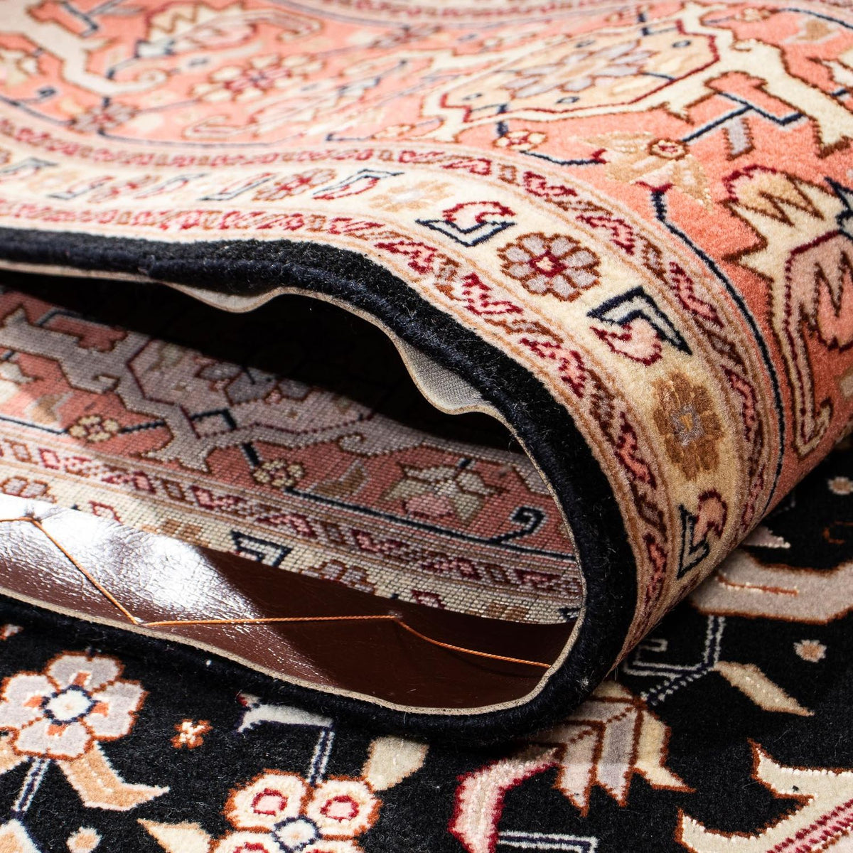 Tappeto Persero - Tabriz - Reale - 214 x 151 cm - blu scuro
