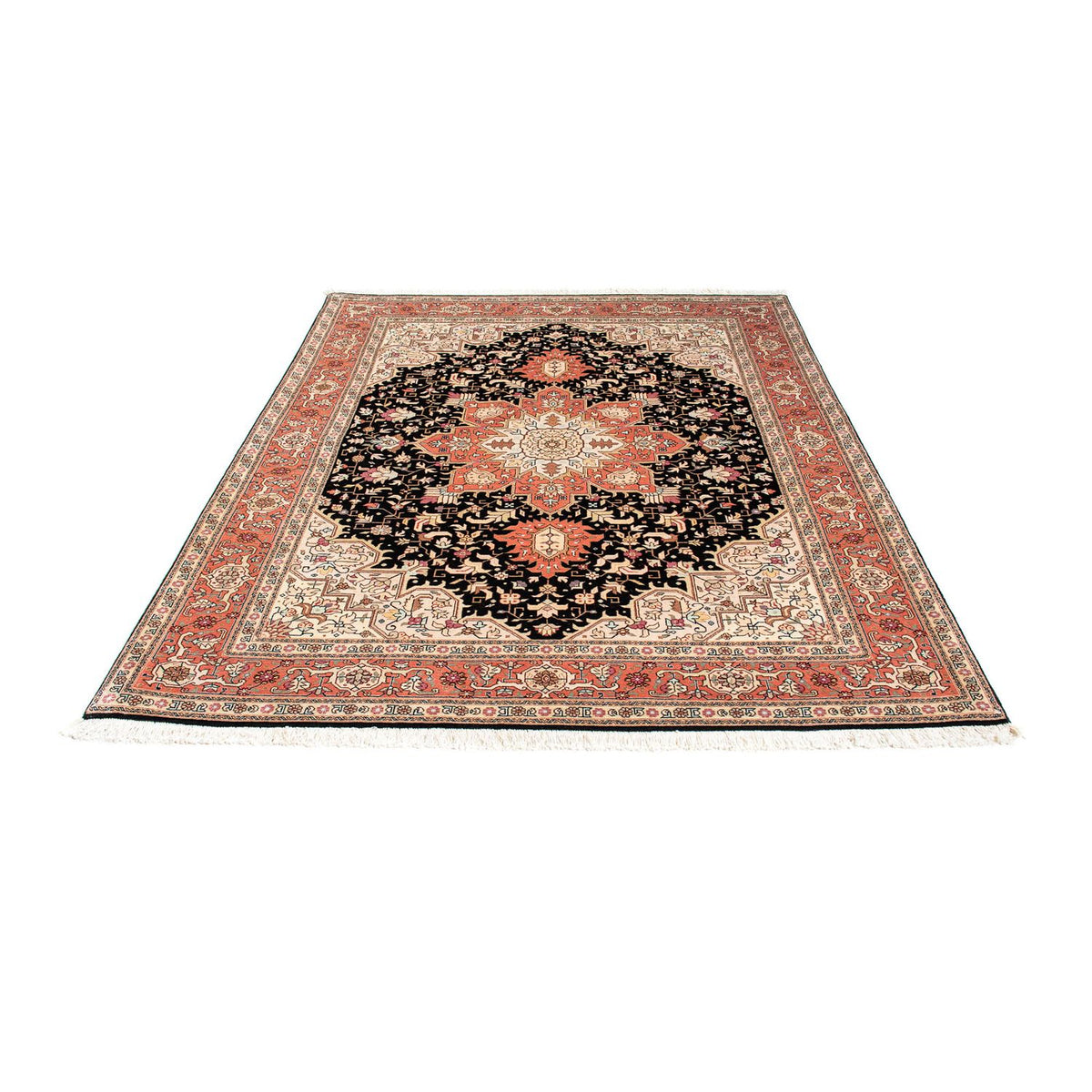 Tappeto Persero - Tabriz - Reale - 200 x 152 cm - blu scuro