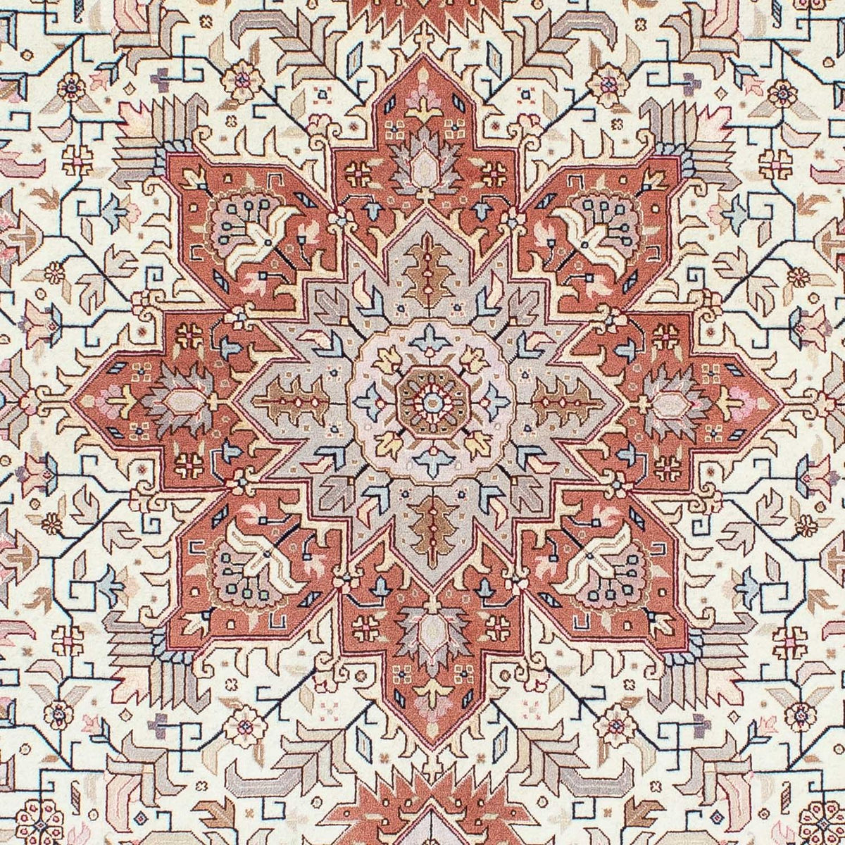 Tappeto Persero - Tabriz - Reale - 201 x 149 cm - beige