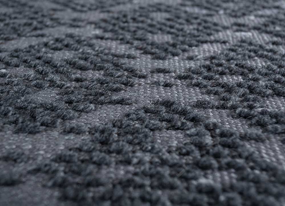 Tappeto in viscosa quadrato - 75 x 75 cm - antracite