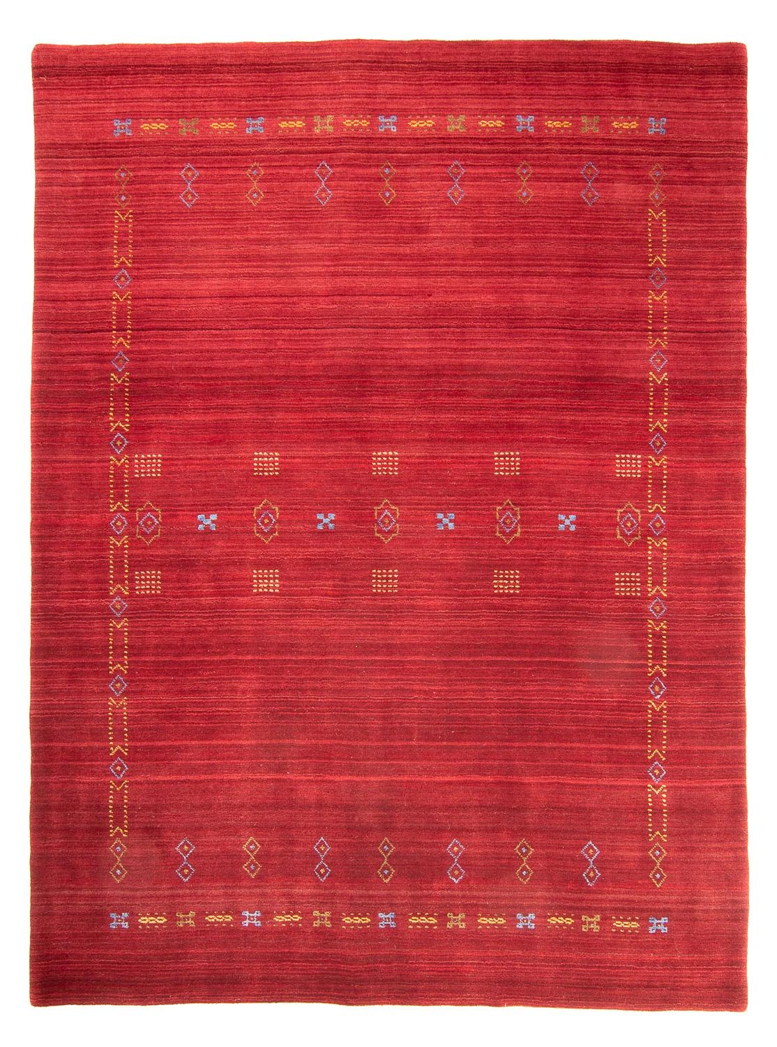 Tappeto Gabbeh - Loribaft Softy - 240 x 170 cm - rosso scuro