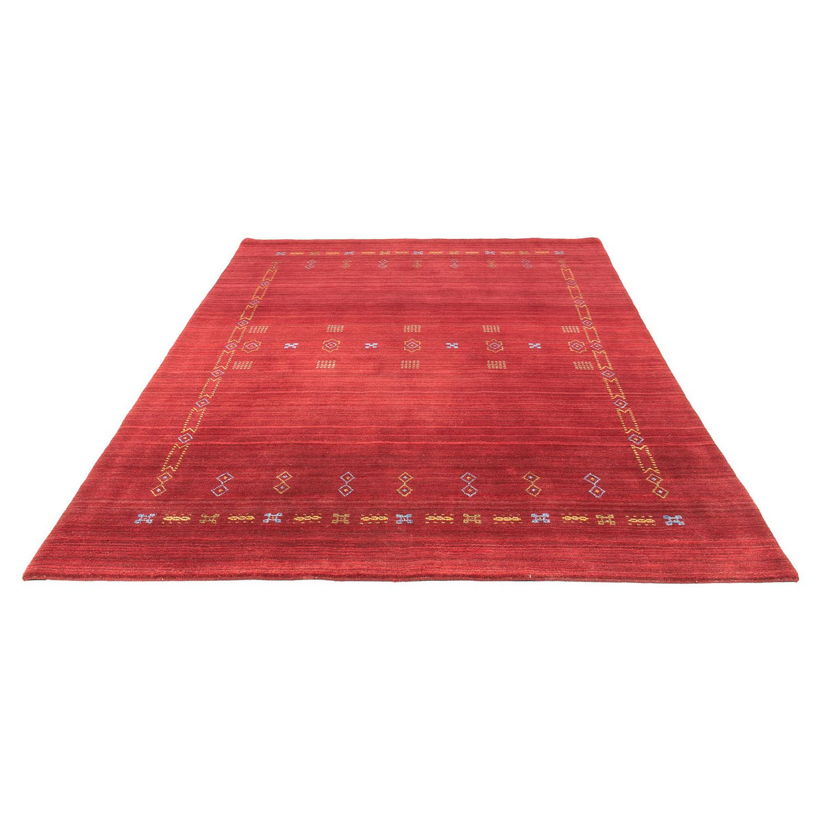 Tappeto Gabbeh - Loribaft Softy - 240 x 170 cm - rosso scuro