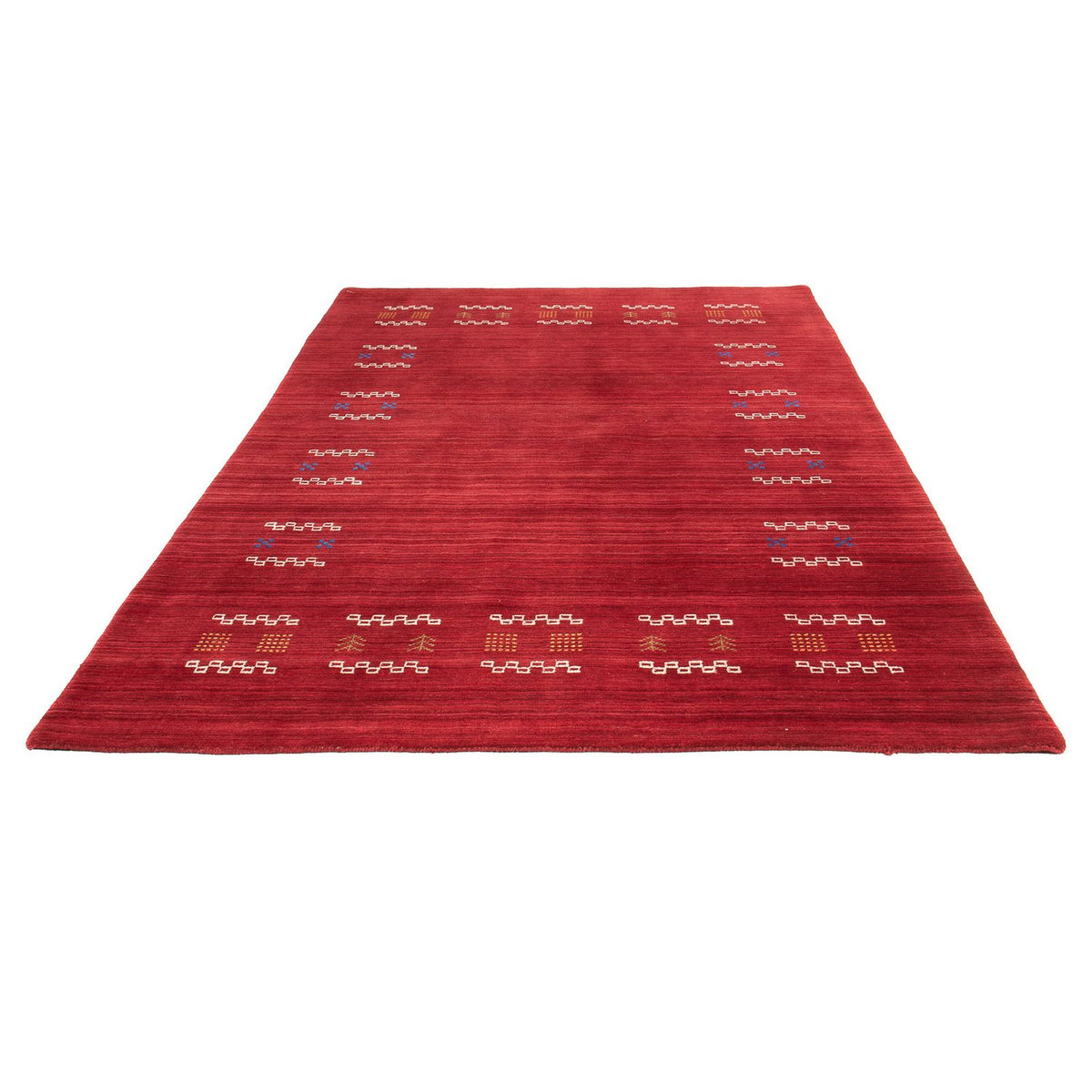 Tappeto Gabbeh - Loribaft Softy - 240 x 170 cm - rosso scuro