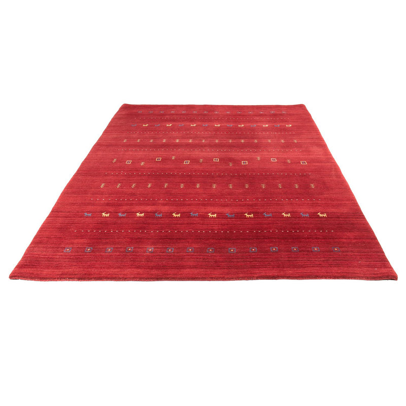 Tappeto Gabbeh - Loribaft Softy - 240 x 170 cm - rosso scuro