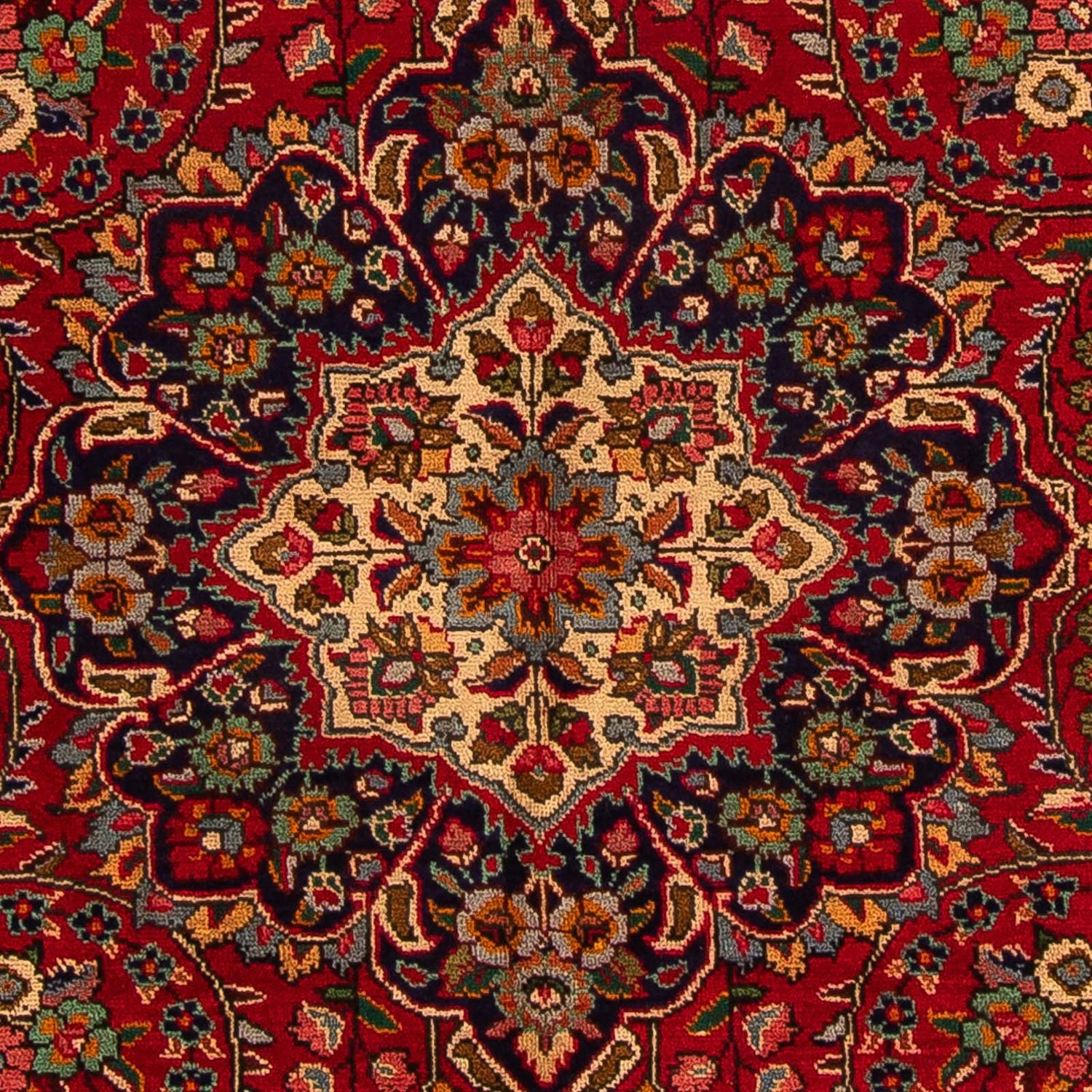 Tappeto Persero - Tabriz - 314 x 203 cm - rosso scuro