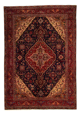 Tappeto Persero - Tabriz - 297 x 197 cm - blu scuro