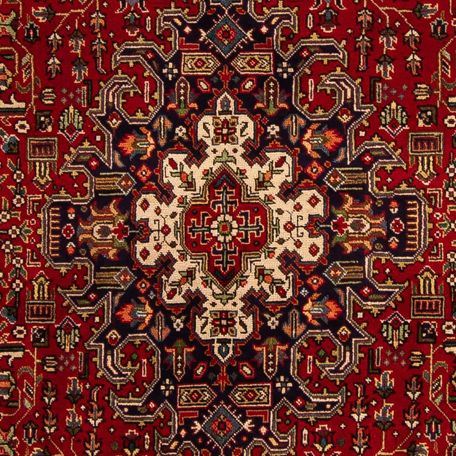 Tappeto Persero - Tabriz - 305 x 195 cm - rosso scuro