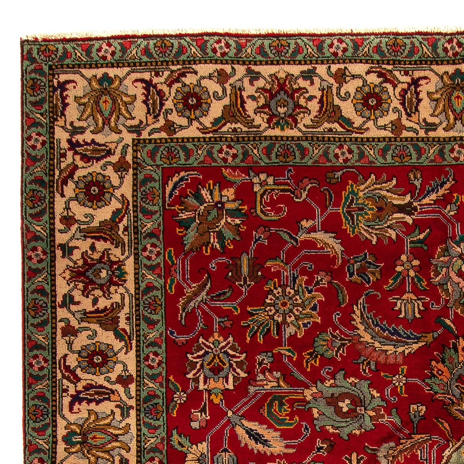 Tappeto Persero - Tabriz - 300 x 203 cm - rosso scuro