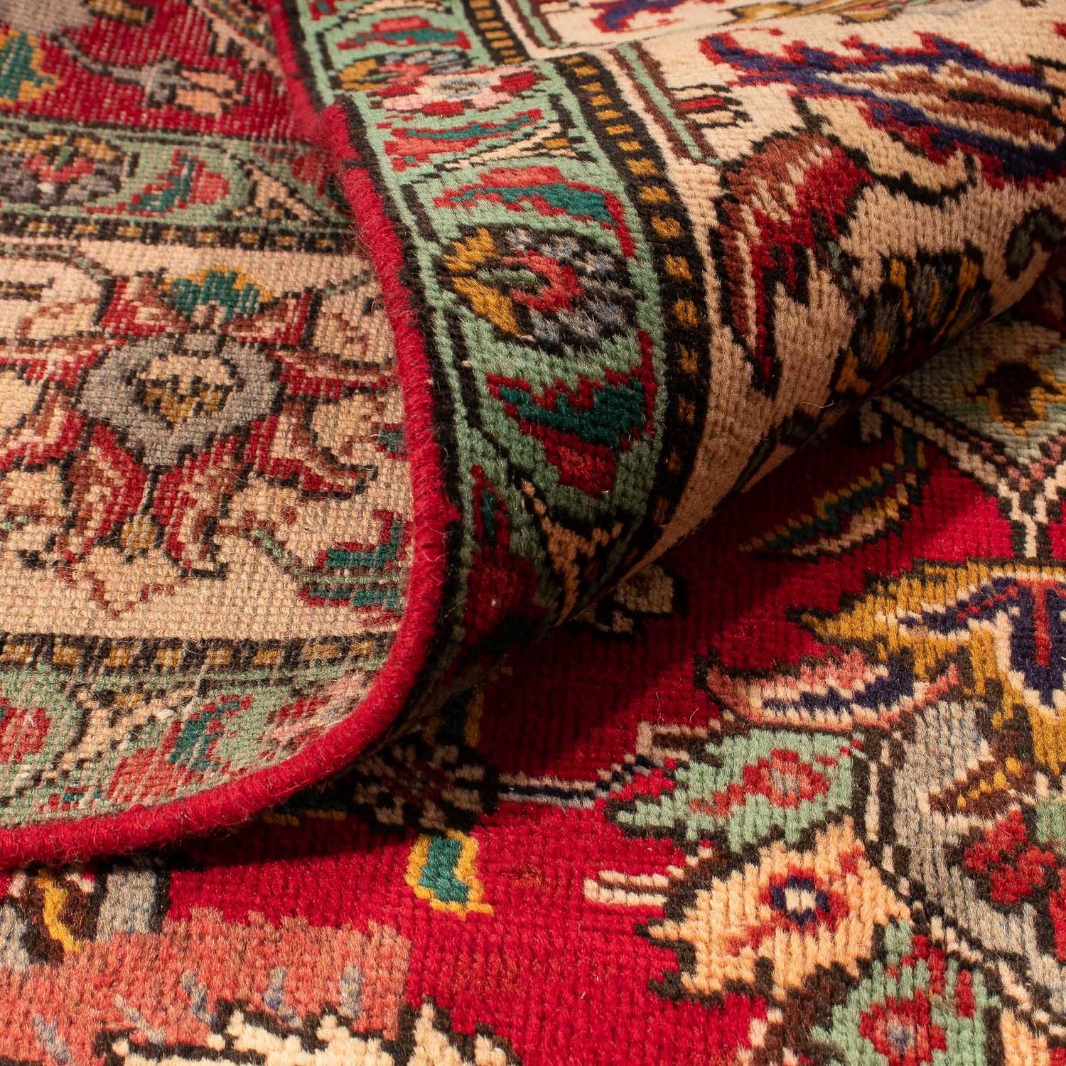 Tappeto Persero - Tabriz - 300 x 203 cm - rosso scuro