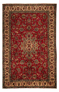 Tappeto Persero - Tabriz - 305 x 200 cm - rosso scuro