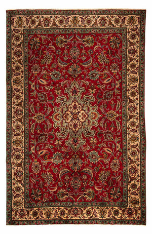 Tappeto Persero - Tabriz - 305 x 200 cm - rosso scuro