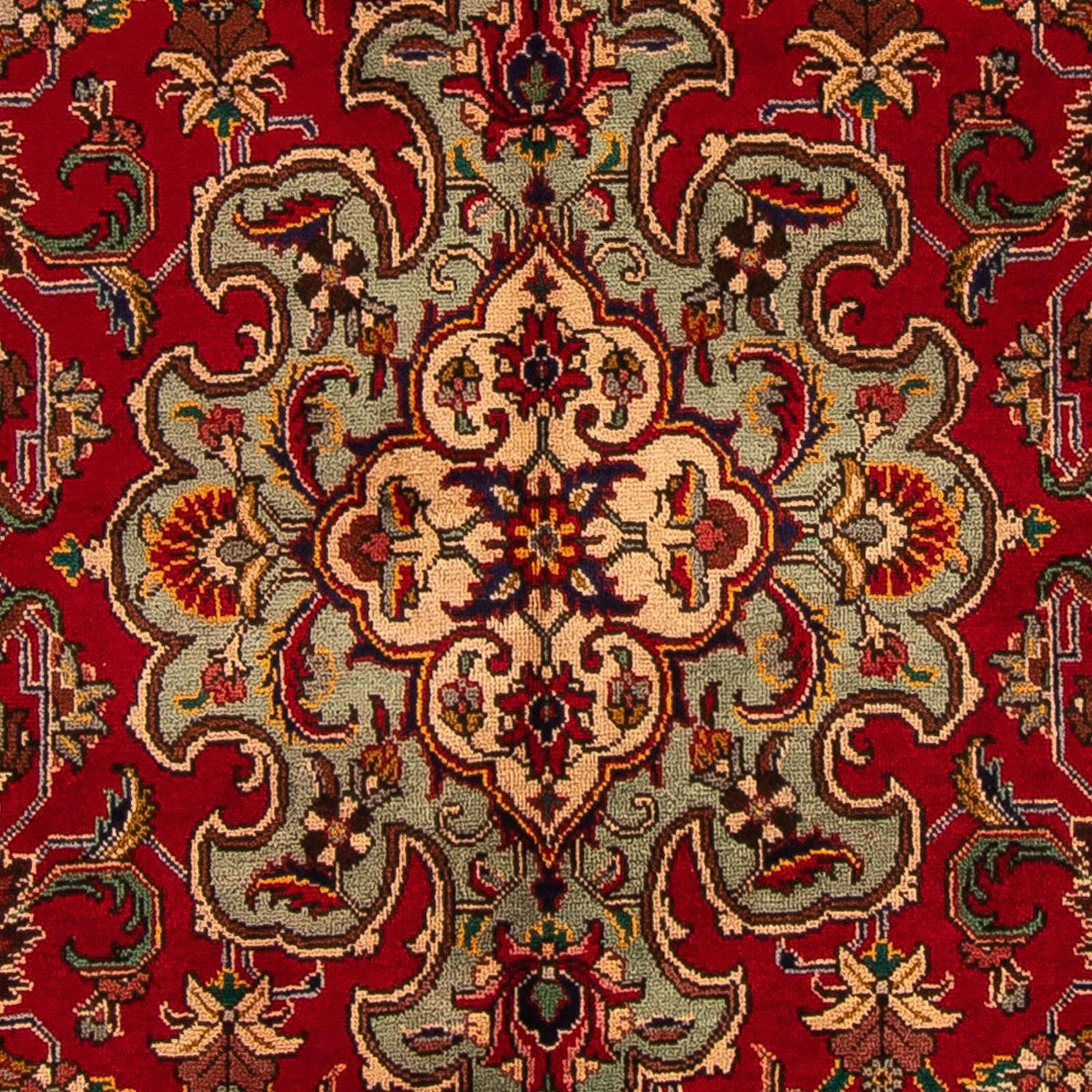 Tappeto Persero - Tabriz - 305 x 200 cm - rosso scuro