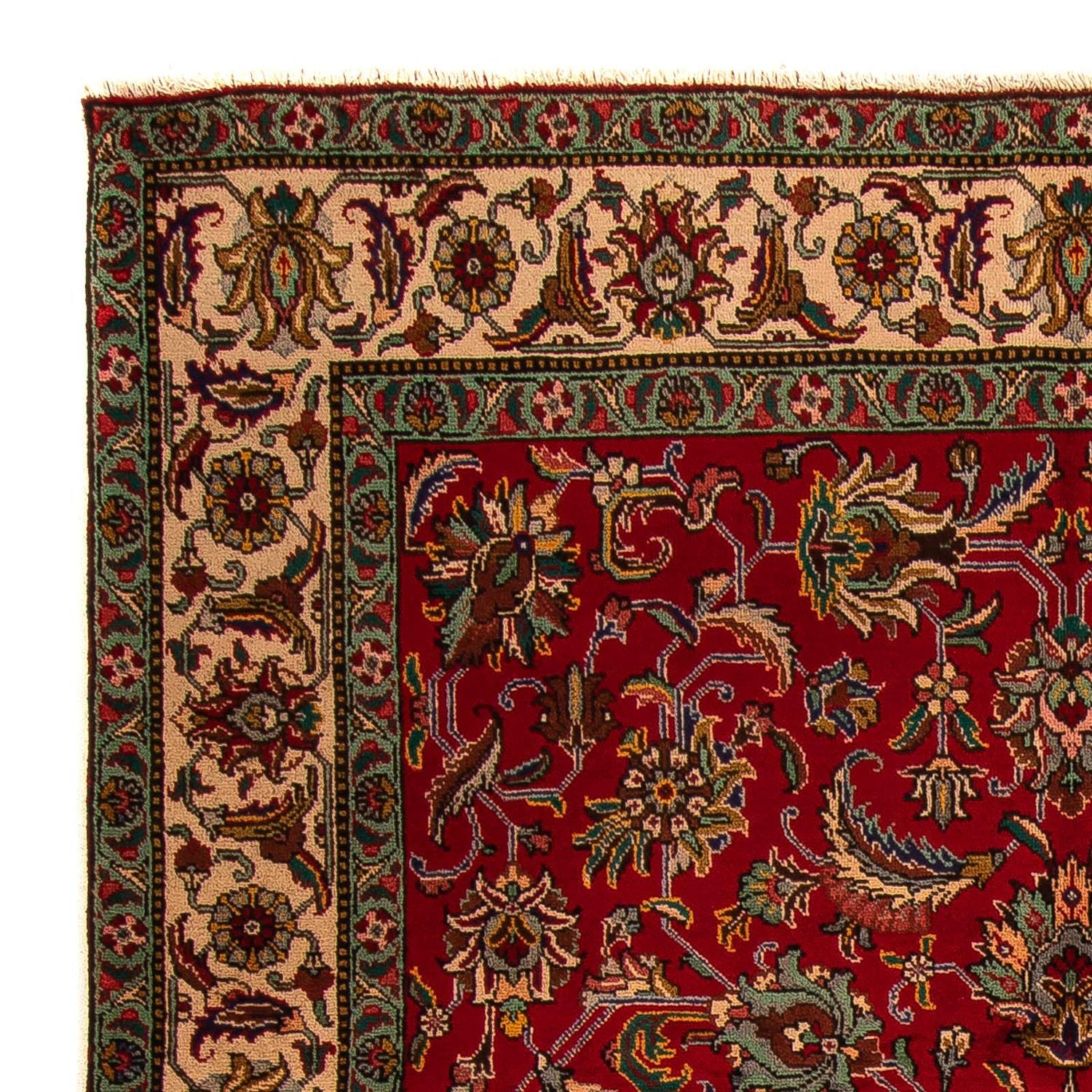 Tappeto Persero - Tabriz - 305 x 200 cm - rosso scuro