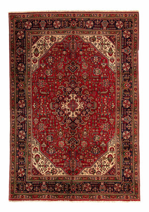 Tappeto Persero - Tabriz - 295 x 195 cm - rosso scuro