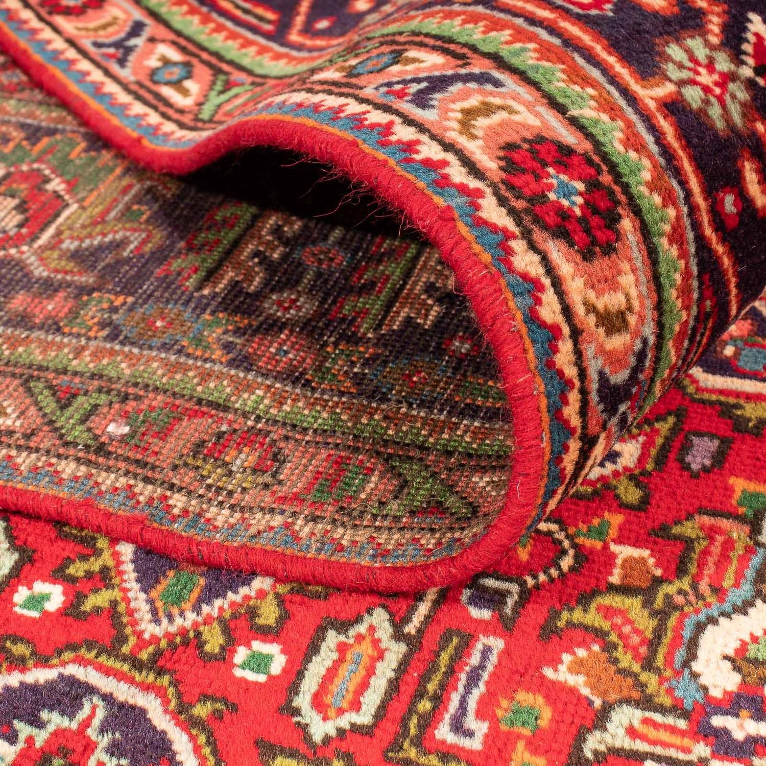 Tappeto Persero - Tabriz - 295 x 195 cm - rosso scuro