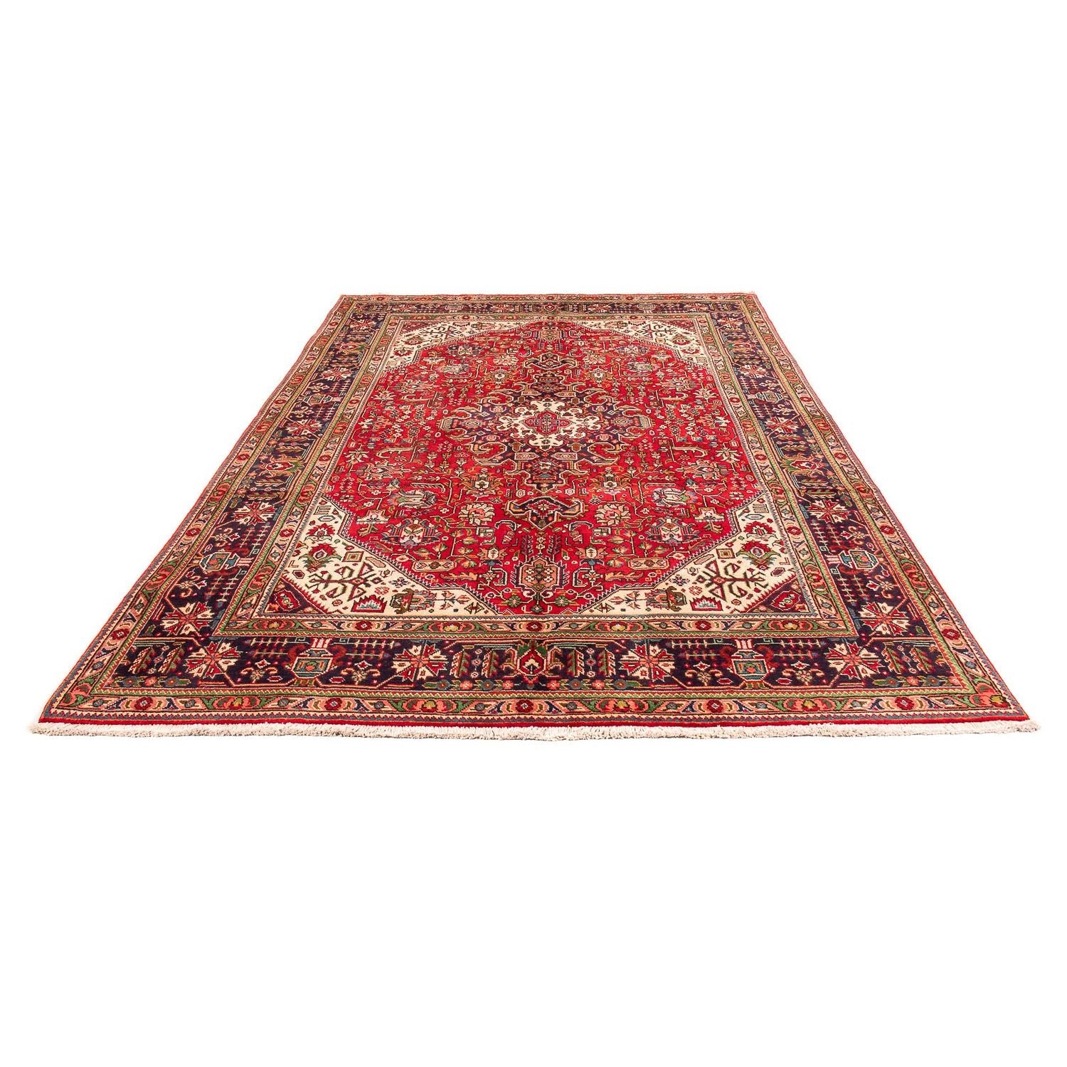 Tappeto Persero - Tabriz - 295 x 195 cm - rosso scuro